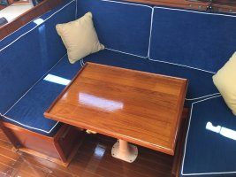Revised Cabin Table, New Upholstery