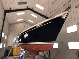 Repainting the Hull and Anchor Locker Improvement