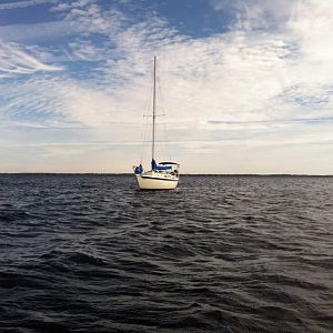 Anchored at Green Cove Springs